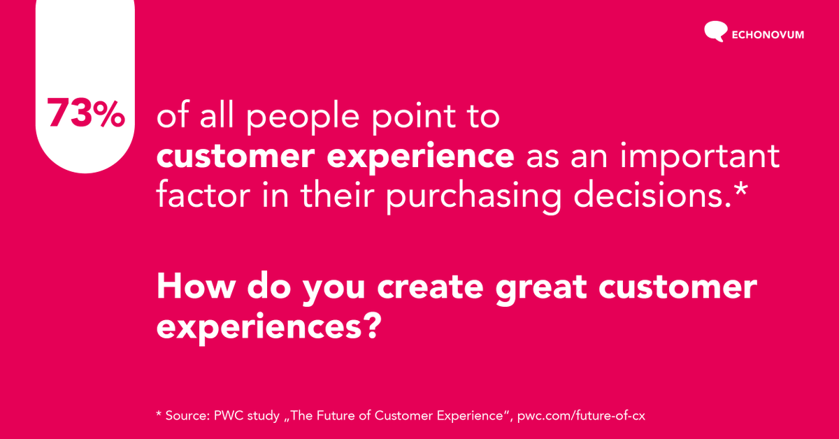 Not all touchpoints have the same importance on purchasing decisions. But some of them are key - you need to deliver outstanding #CustomerExperience. 
How you can measure and manage the moments of truth: 
bit.ly/369VY1T

#innovation #CustomerFeedback #echonovum