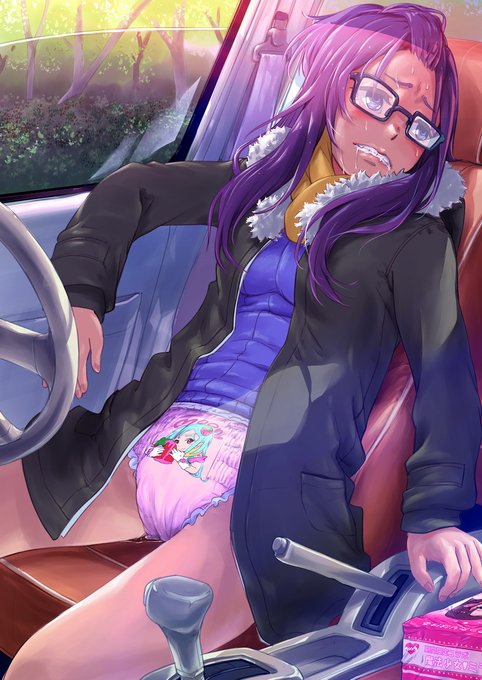 Skebの、なでしこ姉のセルフおむおも絵です。ご依頼ありがとうございました。https://t.co/npoiXYq3nI 