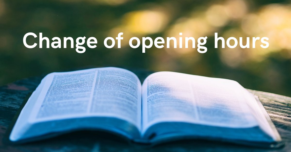 📖 From Monday 28 September, some of our reopened libraries will have a change of opening 📖

These are Plymstock, St Budeaux and Southway libraries

Please check our website before visiting our libraries:
bit.ly/PLreopening

<a href="/plymouthcc/">Plymouth City Council</a>