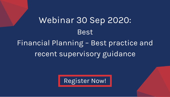Last days to Register: Financial Planning – Best practice and recent supervisory guidance - Register Now! register.gotowebinar.com/register/53719…