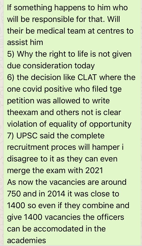 Priya46061954's tweet photo. #POSTPONE_KARO_UPSC 
These prospects must be answered. How do logistic has more imprtance than right to life.
@DrJitendraSingh @PMOIndia @advocate_alakh @SupremeCourtIND https://t.co/2wO7FvmL2U
