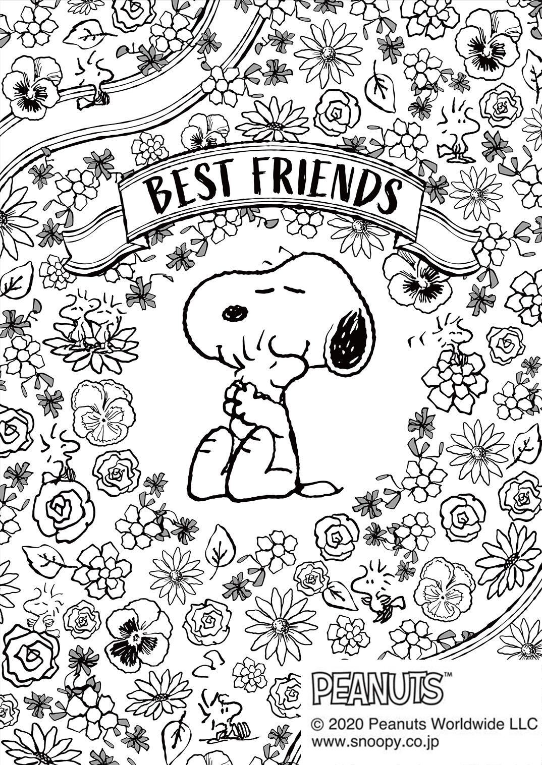 ショウワノート On Twitter ピーナッツ70周年おめでとう 秋の夜長に子供から大人まで楽しめる Peanutsの 塗り絵セレクション ブラックアートぬりえ が好評発売中 ショウワノート 塗り絵セレクション 塗り絵 ぬりえ スヌーピー