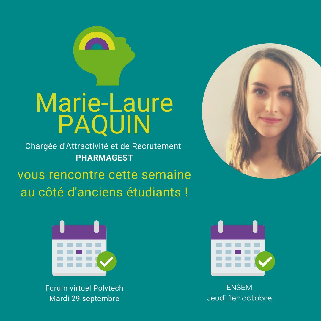 LaCoopWelcoop's tweet photo. Malgré la situation sanitaire actuelle, nos équipes recrutement restent mobilisées et vous rencontreront avec plaisir cette semaine lors du forum virtuel @Polytech  mardi 29 septembre et à l'@ENSEM le 1er octobre !
#forums #écoles #étudiants #stage #recrutement #CitoyensDeLaSanté https://t.co/pXb2dJl6JA