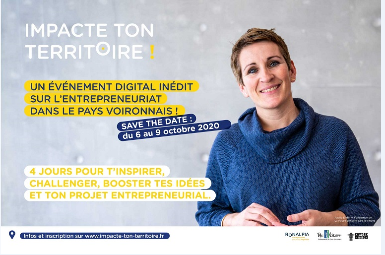 sdannoux's tweet photo. Vous avez un projet #creationentreprise save the date!
Du 6 au 9 octobre 2020, participez à l’événement digital Impacte ton territoire. 
Pôle emploi Centre Isère s'associe dans le cadre de #RESTART et #1SP1E2020.
Informations et inscription sur https://t.co/5fvr6ap70M https://t.co/5Zq0pUISTr