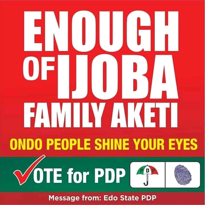 heavendon_'s tweet photo. 12Days To Ondo State Guber Election 2020
Vote For Integrity with Governance
Vote *Eyitayo Olayinka Jegede* ```SAN``` For Governor
Vote *Gboluga Ikengboju* For Deputy Governor
#ondofocus
#OndoRefuseToBeBamboozle
#EyiGboluga
#EyiGboluga_2020 https://t.co/shAQMFOV2p