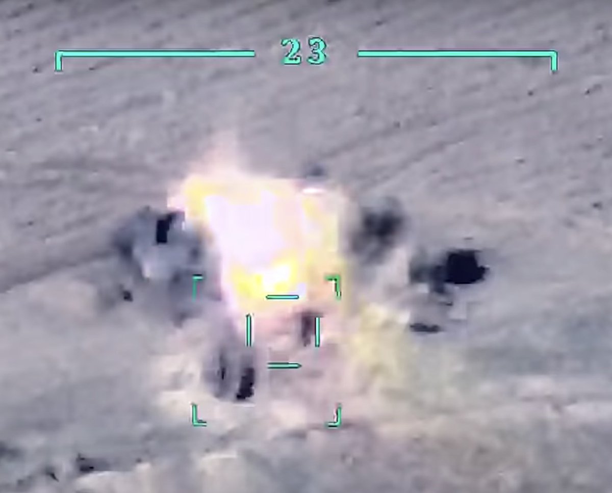  #Update2 more "Osa" air defence systems, destroyed by Azeri drones - probably Bayraktar TB2. https://www.youtube.com/watch...