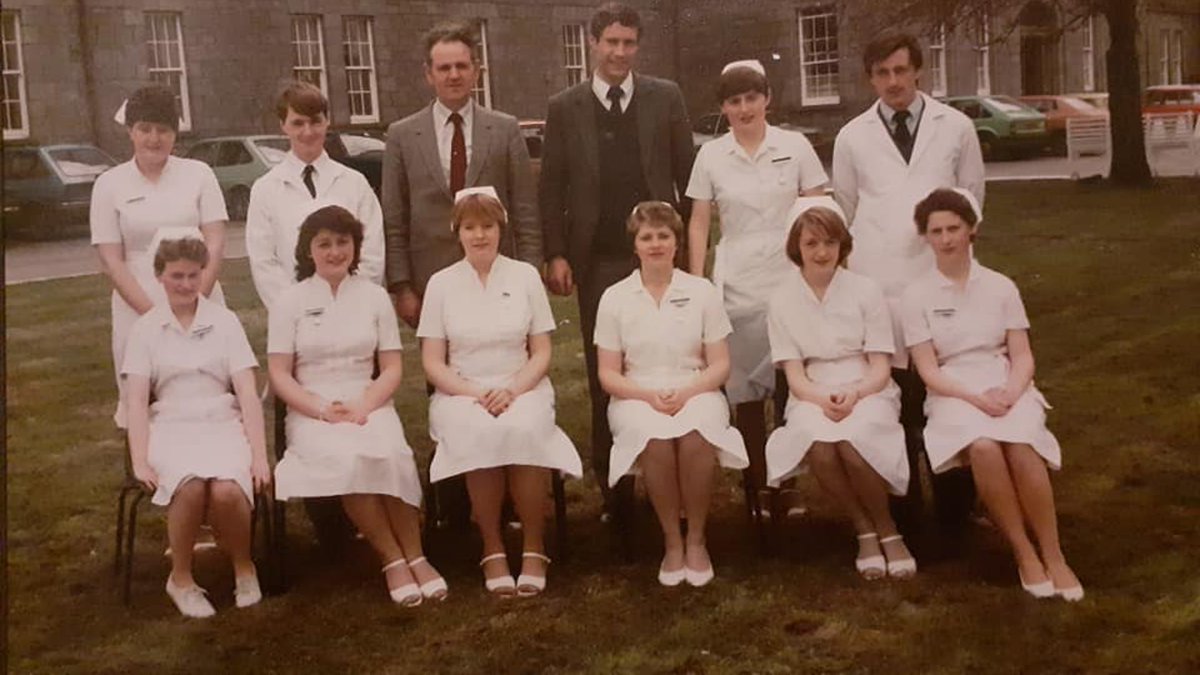 This pic was taken in 1982 when we were 2nd year psych students with our tutors. As my beloved son  @will_dolan_ drily noted once, we didn't just train in the last century, we trained in the last millennium!
