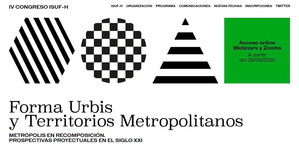 Del 28 al 30 de setembre té lloc el Congrés <a href="/isuf_h/">Congreso ISUF-H</a>: 'Forma Urbis y Territorios Metropolitanos. Metrópolis en recomposición. Prospectivas proyectuales en el siglo XXI'

↪ Amb més de 70 universitats i ponents de 145 ciutats i 27 països diferents
isuf-h-congreso-barcelona-2020.com