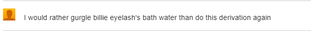 cqferrier's tweet photo. Gotta be my new favorite chegg comment https://t.co/IbNxwLu4Ve