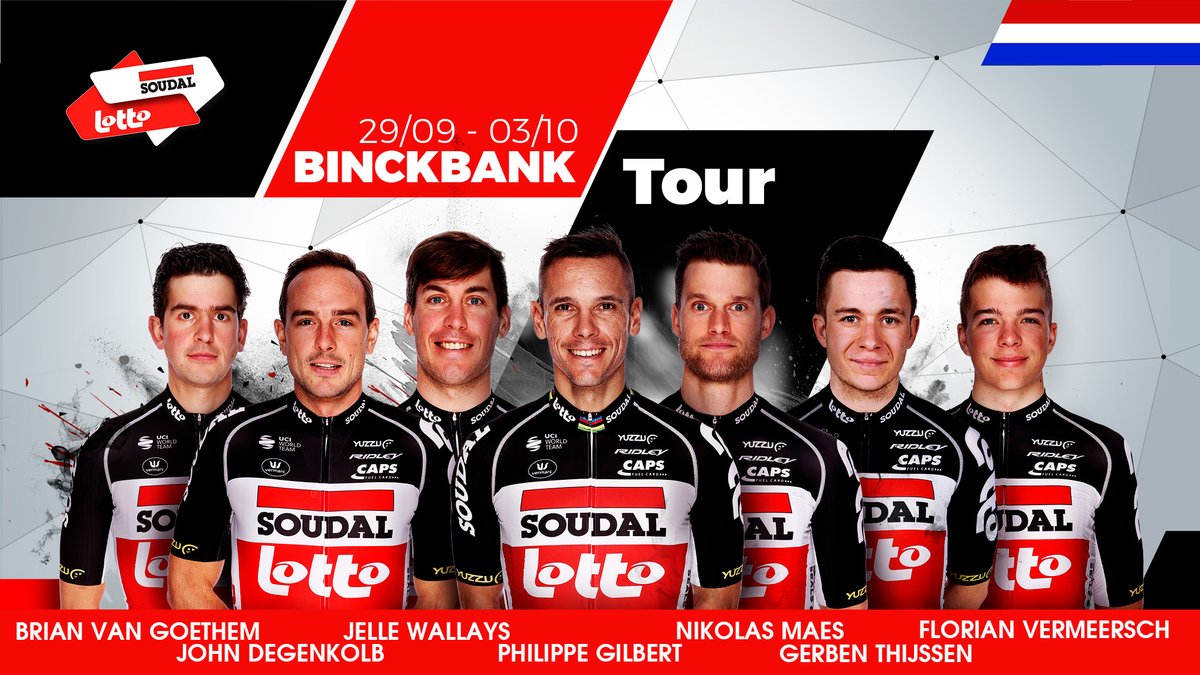 Lining up for the 5 day stage race 🇧🇪🇳🇱 #BinckBankTour starting tomorrow 👇 #CaptainsofCycling