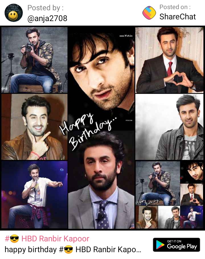 Happy birthday ranbir kapoor 