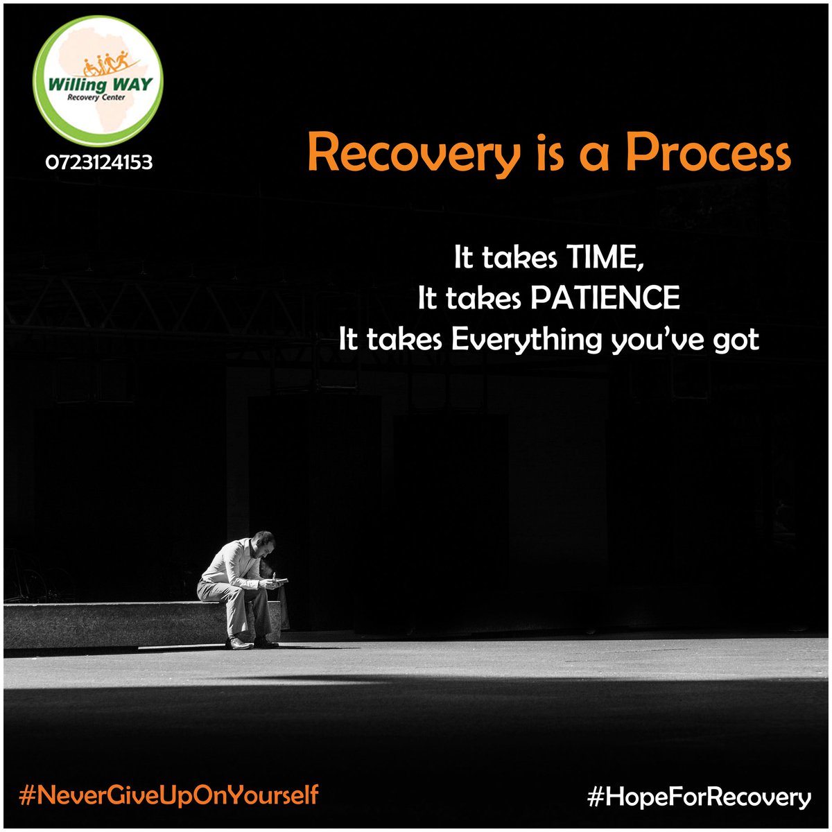 WillingWay1's tweet image. Overcoming addiction is a process. It takes great effort.
You may need a hand as well and at Willing Way Recovery Center, we are here to walk the journey with you. Call us

#HopeForRecovery

#addiction #mentalhealth #drugs #MondayMotivation
#MondayThoughts @NACADAKenya 

#Sept28