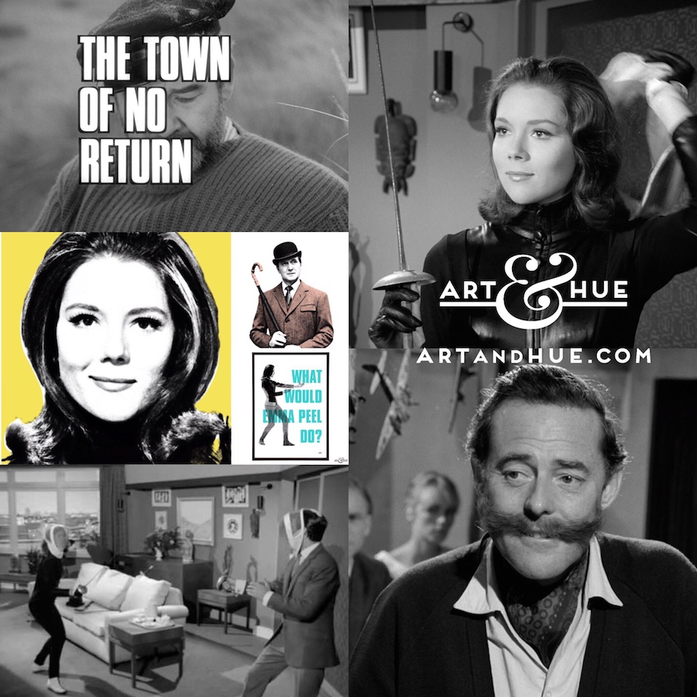 It's Mrs Peel Day! 
55 years ago today, The Avengers episode "The Town of No Return" introduced the wonderful Diana Rigg as Mrs Emma Peel for the first time on British television. 
artandhue.com/mrs-peel-day