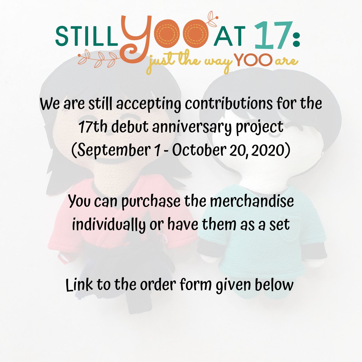 Thank you so much to those who have sent in their contribution not only from the Ph but as far as from Europe!  We thank you so much for contributing to our small project. Order here:  https://forms.gle/7Vx6qY1xGJsREpF7A #StillYOOAt17  #YOOnifiedPH  #YooYeonSeok