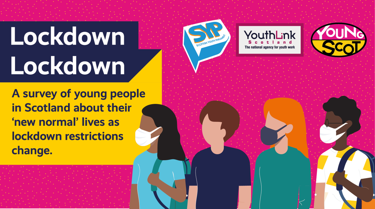 📢Our new #LockdownLowdown survey asks 11-25yr olds how they feel about their lives as lockdown restrictions change.

🗣️Results will ensure young people have a say in <a href="/ScotGov/">Scottish Government</a>'s response to #COVID19. 

Please share with young people you know &amp; support!
➡️bit.ly/2FWsSIF