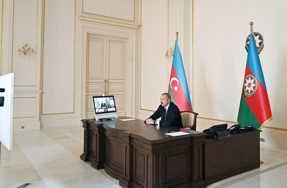 President of Azerbaijan Aliyev held a video conference with the members of the Security Council.