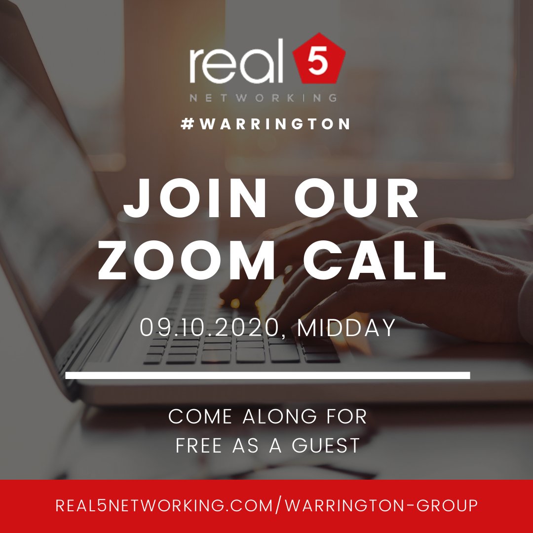 SAVE THE DATE - 09.10.2020!

Not long until our members are all back in one virtual room discussing opportunities to grow their businesses. Don't forget, you can come along for free as a guest. Message to us today to book your place.

#zoomnetworking #onlinenetworking #warrington