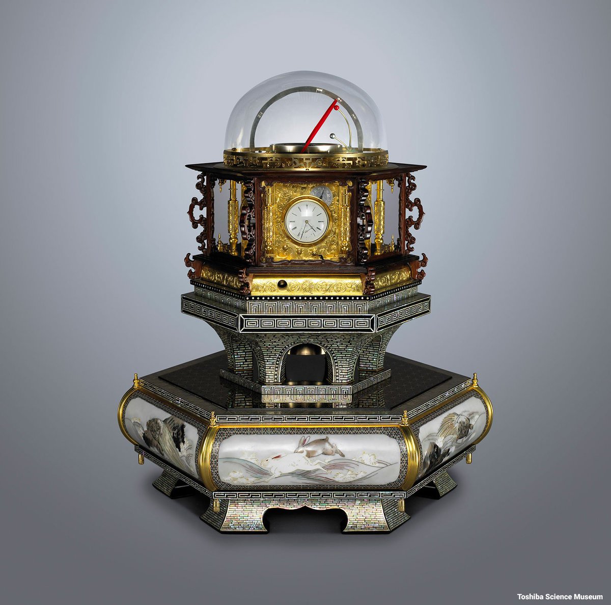 This era of Japanese clockmaking culminated with the creation of the Myriad Year Clock in 1851. (万年自鳴鐘 or Mannen Jimeishou)*Two years before Japan would open its gates again to the West*21 years before Japan would officially adopt the Western way of measuring time.