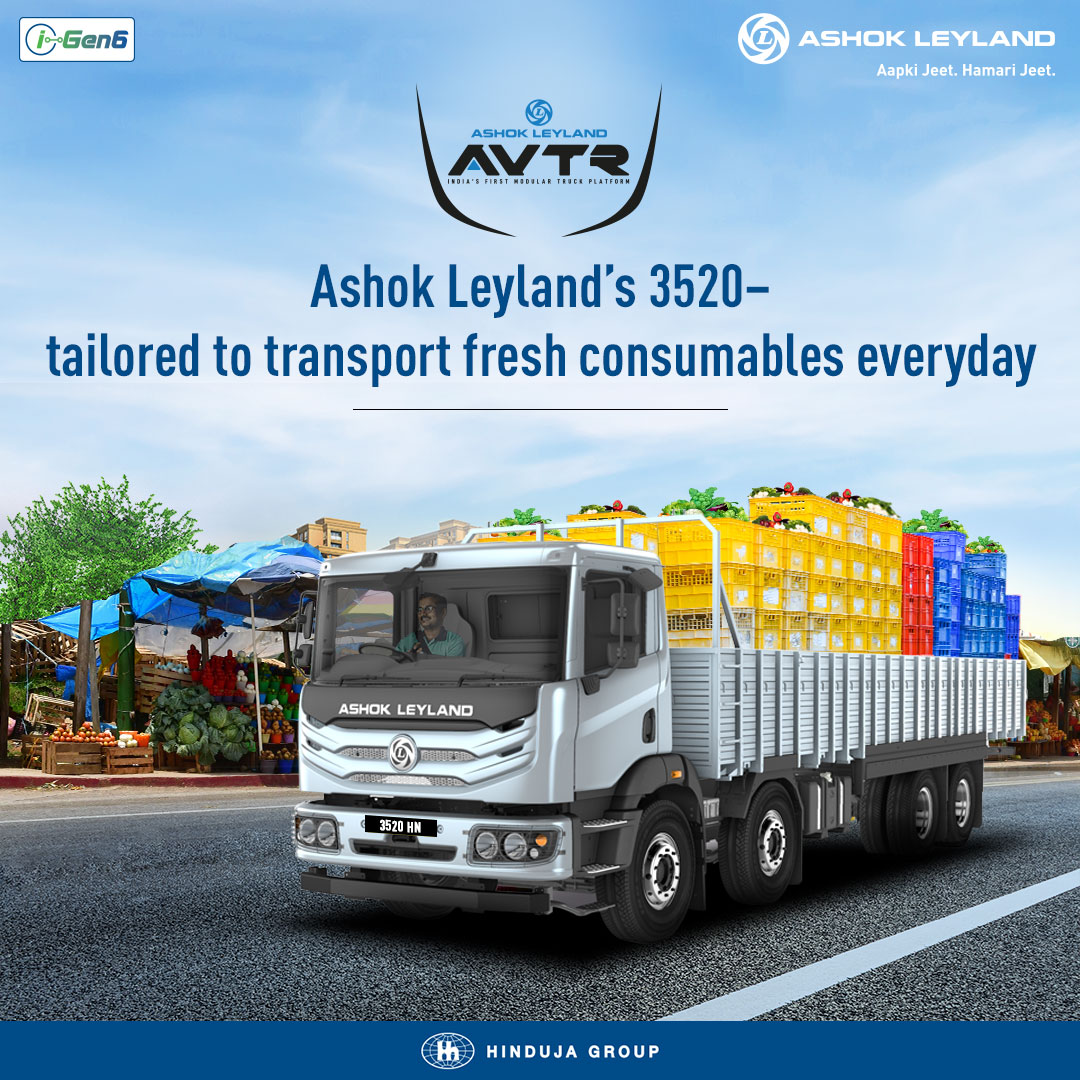 Ashok Leyland Ashok Leyland S Avtr 35 Truck Is Fully Equipped To Enable Your Business Operations Which Cater To Transporting Consumables Every Day To Know More About Our Products Click Here T Co Ptzssjh6we