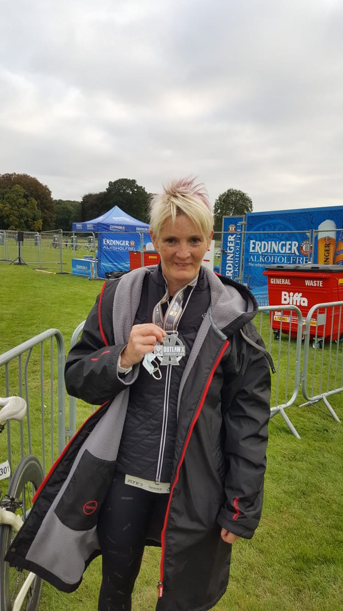 Yes! I beat the cold! Fabulous event. Thank you Outlaw. 
#Outlaw #triathlete #artist