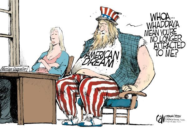 mazzenilsson's tweet photo. The #USAexposed USA barely has a representative government, a rule of law, or justice. Liberty has fallen to legalism. Freedom has fallen to fascism. Justice has become jaded, jaundiced and just plain unjust. The A,erican dream? A living nightmare.

https://t.co/DIzTqkglJI https://t.co/M1E3PO3EX8