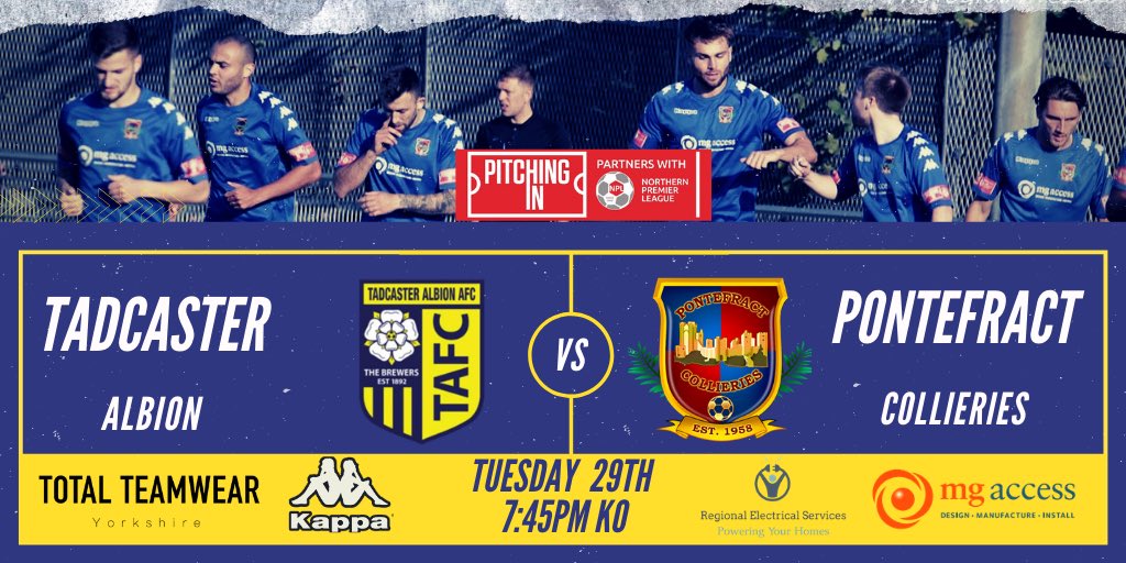 1️⃣ Day to go! 

We are back in league action tomorrow night as we travel to Tadcaster Albion. 

Come get behind the lads, in recent years this game has brought great entertainment. 

Tickets can be purchased using the below link ⬇️

bit.ly/3iXIDNI