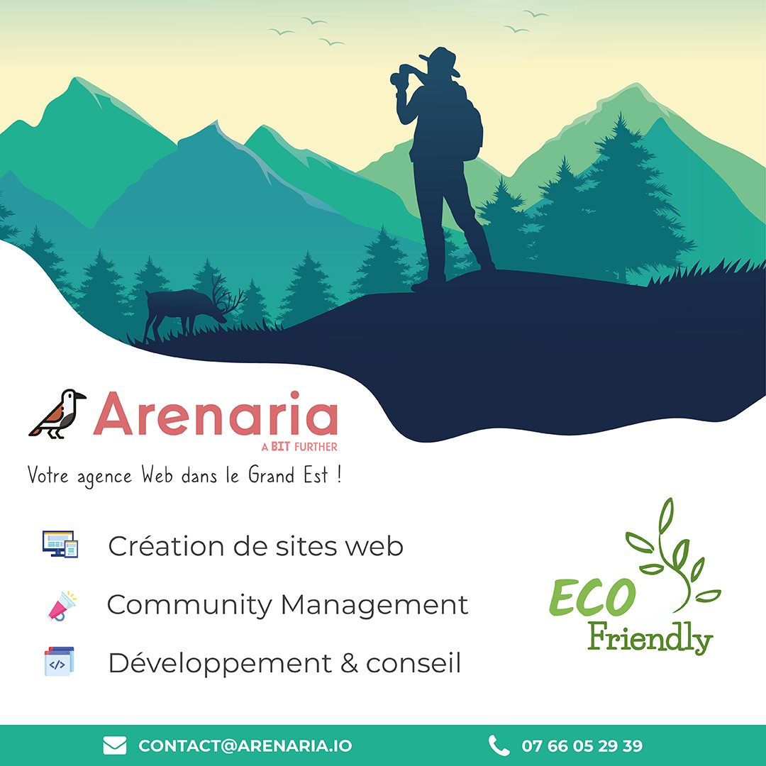 arenaria_nancy's tweet photo. 🎨 Un accompagnement personnalisé
💡 Des technos innovantes 
🌱 Une démarche #écoresponsable 

Construisons ensemble votre place sur le #web 💪
 
Site web 💻 https://t.co/iVHyi52IZF 
Livre blanc 📗 https://t.co/WYORgC40tk https://t.co/Kz51vCyKoT