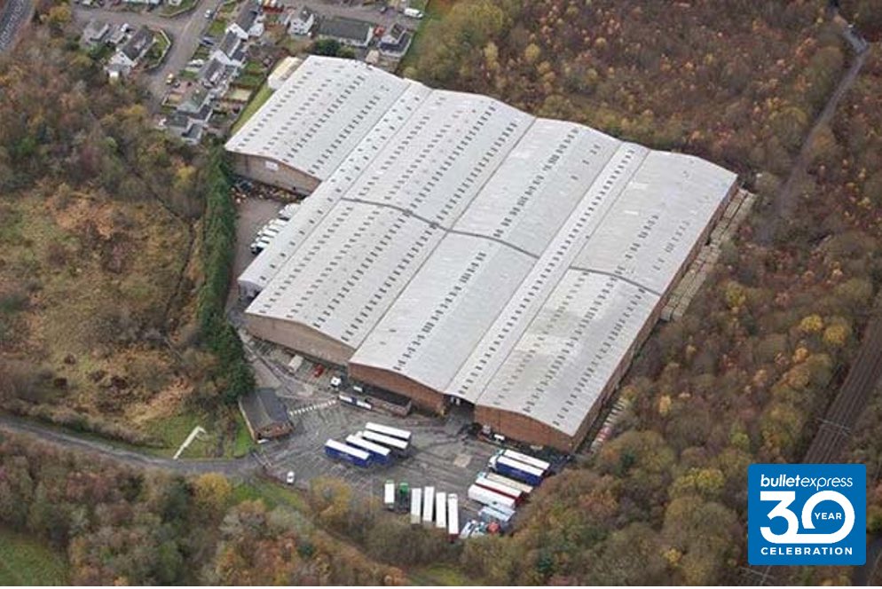 BulletExpressUK's tweet photo. Count Down to the big 30 – 3 days to go
2016 our award winning Storage Depot opened in Baillieston, Glasgow.
Having outgrown our first storage depot in East Kilbride very quickly, we can now facilitate over 21,000 pallets.
#StorageSolutions #BE30 #SupplyChainSolutions https://t.co/iiRH986Rs8