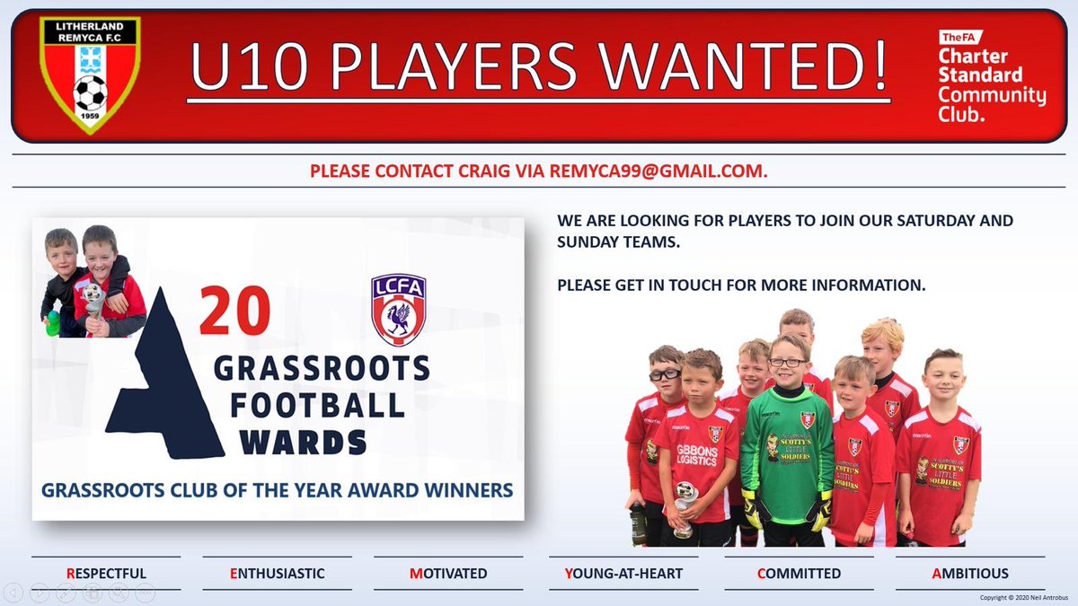 RemycaU11's tweet photo. We have had a space come up in our SUNDAY u10s team, possibly 2 spaces playing in @BootleJFL and training Monday’s at Jeffrey Humble, preferably looking for mid level players. If your interested in having your son join #remy please get in touch RT PLZ @remyyouth ⚽️ https://t.co/v10kKyw0ON