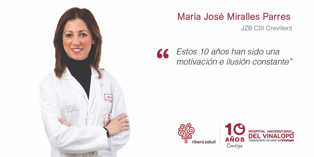 ¡Feliz #lunes 🥳! ¿Cómo empezáis la semana? Nosotros con mucha energía y presentándote a parte de nuestro equipo 🙌. Ella es María José Miralles Parres, jefa de Zona Básica del Centro de Salud Integral de #Crevillente 👇. #10añoscontigo🤩