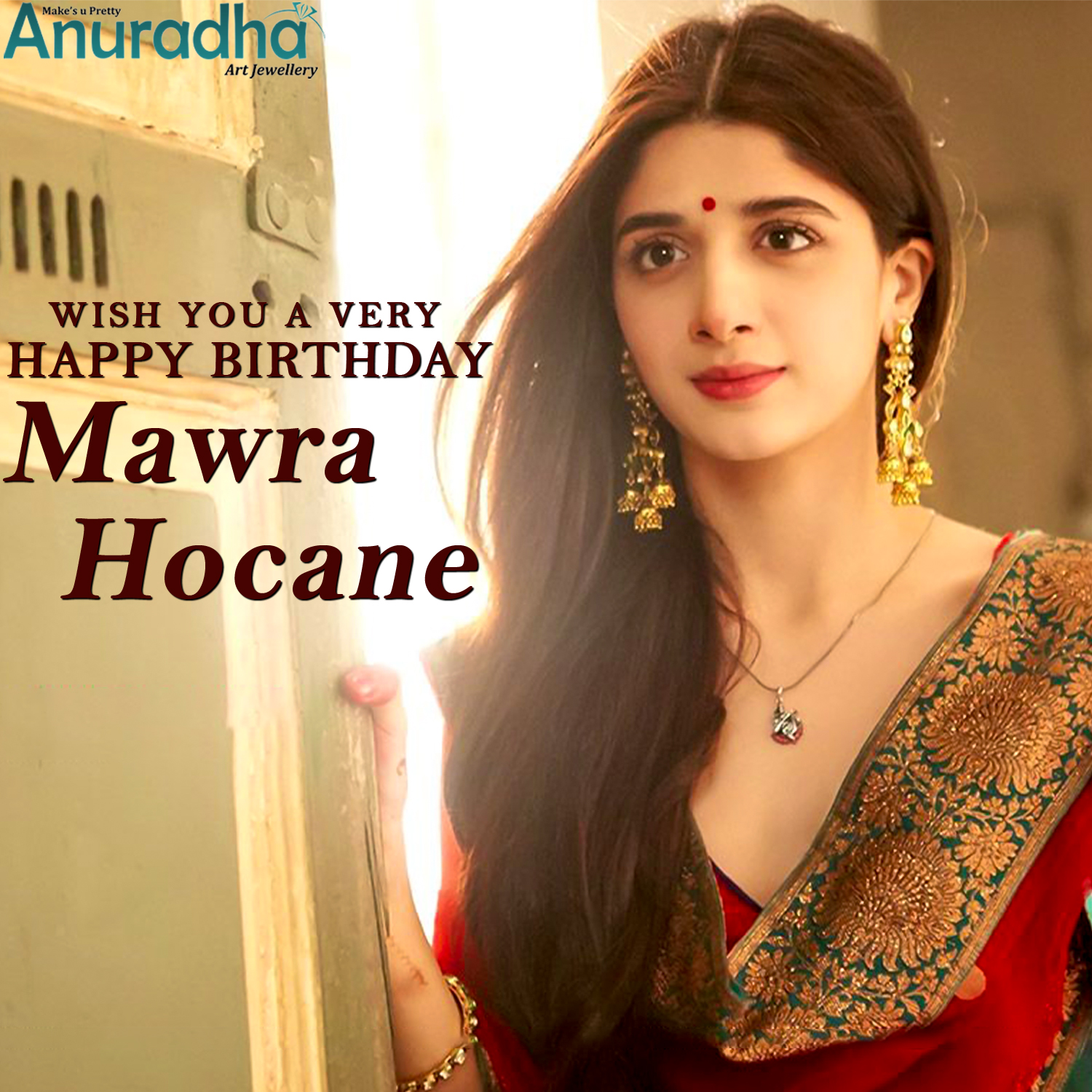  Anuradha Art Jewellery Wishes a Very Happy Birthday to Mawra Hocane 