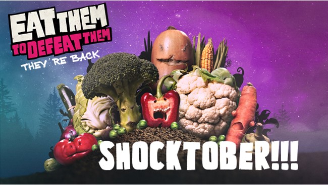 Veg Power (@vegpoweruk) on Twitter photo WARNING: The veg are coming... again!! October is going to be a month of chills, thrills and fun with puzzles, games, challenges and family-friendly recipes. #EatThemToDefeatThem #Shocktober @itvpurpose @PHE_uk <a href="/TheSYKitchen/">The Super Yummy Kitchen</a> WARNING: The veg are coming... again!! October is going to be a month of chills, thrills and fun with puzzles, games, challenges and family-friendly recipes. #EatThemToDefeatThem #Shocktober @itvpurpose @PHE_uk <a href="/TheSYKitchen/">The Super Yummy Kitchen</a>