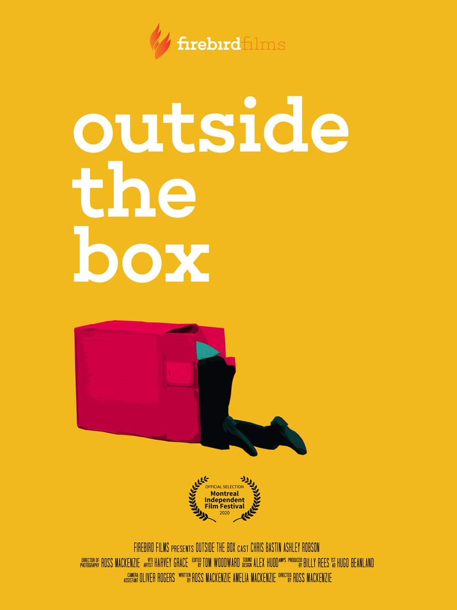 FirebirdFilms's tweet image. We&apos;re proud to announce that our short film &apos;Outside the Box&apos; has been selected for screening at the Montreal Independent Film Festival. Hopefully the first selection of many! 
#indiefilm #shortfilm #filmfreeway