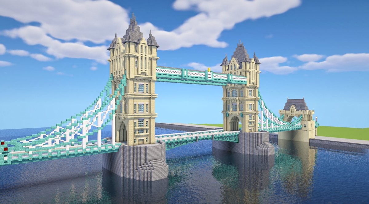 ハヤシ 今クラ8進捗 Pa Twitter Minecraft タワーブリッジを作ろう T Co Fdaiuonwdw