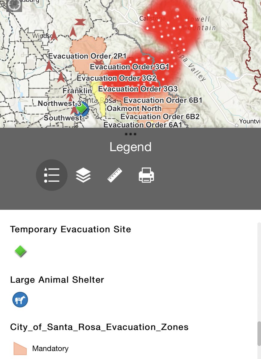 Sonoma County map has evacuation site and route info:  https://sonomacounty.maps.arcgis.com/apps/webappviewer/index.html?id=69a0e54e9e2b48c086d122027b21c961 #GlassFire  #ShadyFire  #BoysenFire  #CALFIRE  #californiawildfires  #fires  #wildfires  #California Santa Rosa  https://twitter.com/adrienneasher/status/1310498972448903169