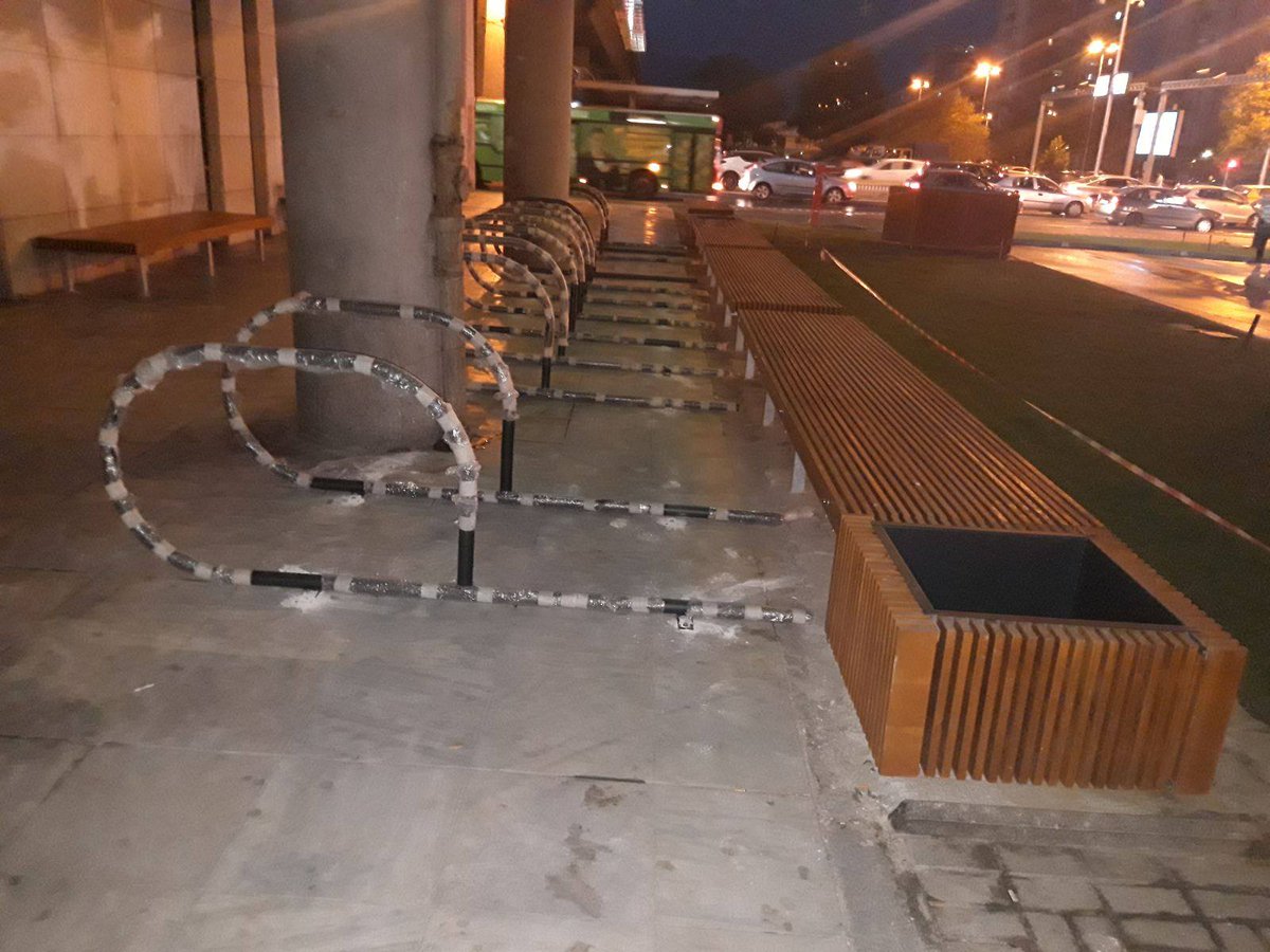 Last preparations before the official opening of the #BicycleParking at the main station in #Skopje!

Stay tuned for photos from the opening!