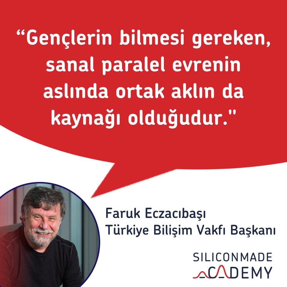 Siliconmade Academy (@siliconmadeacad) on Twitter photo Türkiye'nin bilgi toplumuna dönüşme sürecini verimli kılabilmek adına çalışmalar yapmakta olan Türkiye Bilişim Vakfı’nın Başkanı <a href="/farukec/">Faruk Eczacibasi</a> Faruk Eczacıbaşı, 2018 yılında yayınlanan “Daha Yeni Başlıyor” isimli kitabında, ağ yapılarını tanımlarken anlatıyor. Türkiye'nin bilgi toplumuna dönüşme sürecini verimli kılabilmek adına çalışmalar yapmakta olan Türkiye Bilişim Vakfı’nın Başkanı <a href="/farukec/">Faruk Eczacibasi</a> Faruk Eczacıbaşı, 2018 yılında yayınlanan “Daha Yeni Başlıyor” isimli kitabında, ağ yapılarını tanımlarken anlatıyor.