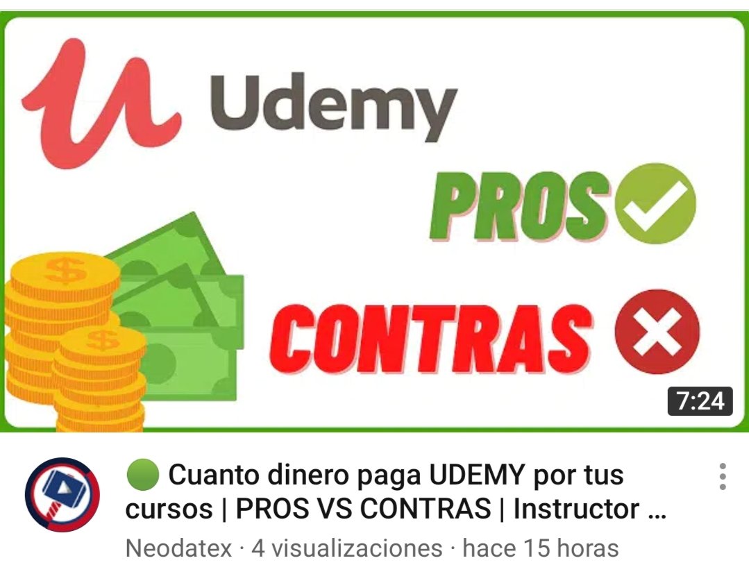 ¿De verdad se puede ganar dinero en <a href="/udemy_es/">Udemy en español</a> | Plataforma de cursos online? (✅Pros vs ❌Contras de ser instructor) 💵
#udemy #cursos #Online #YouTube
#Online #Dinero #español
youtu.be/jGLFYCrutBc