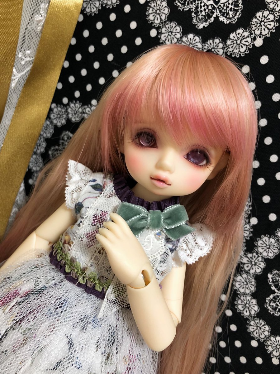 tooka1223's tweet photo. 先日ご縁があったにおさん（ @ni_o ）の初夏ワンピースを紫さん（レミ）に着せてみました🎵🎵 女の子らしくて可憐でめっちゃ可愛い〜〜〜💕💕💕 https://t.co/DSqTBJqJXE