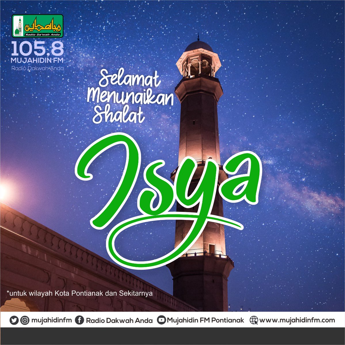 mujahidinfm's tweet photo. Bayangkan apabila kamu tertidur tanpa mengerjakan shalat isya’, dan kemudian terbangun di kuburmu. #adzanisya https://t.co/Dv1NiiUuiu