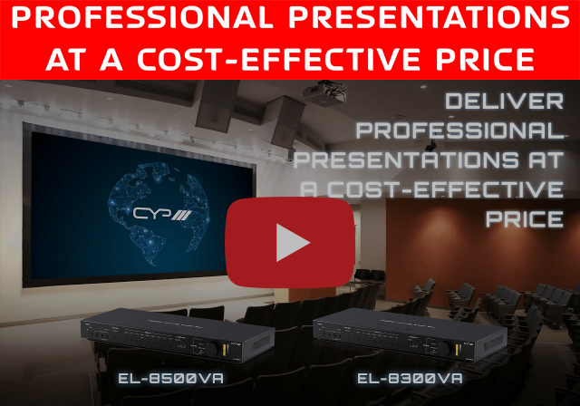 lektropacks's tweet photo. If you are looking for a complete yet cost-effective solution for boardroom or lecture theatre AV control, then the new EL-8500VA and EL-8300VA presentation switches from CYP could well offer the perfect solution. Click for more info https://t.co/tC2ZPbbUKp https://t.co/ViFB84ODct
