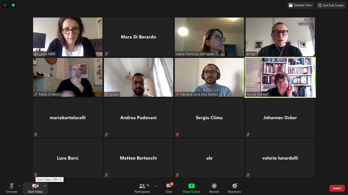 intersect_eu's tweet photo. Our #reharsal to get ready for the forthcoming @EU_Commission #review meeting is ongoing now! Nice to see you all #intersecters online again🥰@acalzola74 @nicola_marzari @POrdejon @JohannesOcker @ValeLunardelli
Check the meeting agenda on our website, https://t.co/IOsvhbOwig 🤓 https://t.co/y1DJuOHnxM