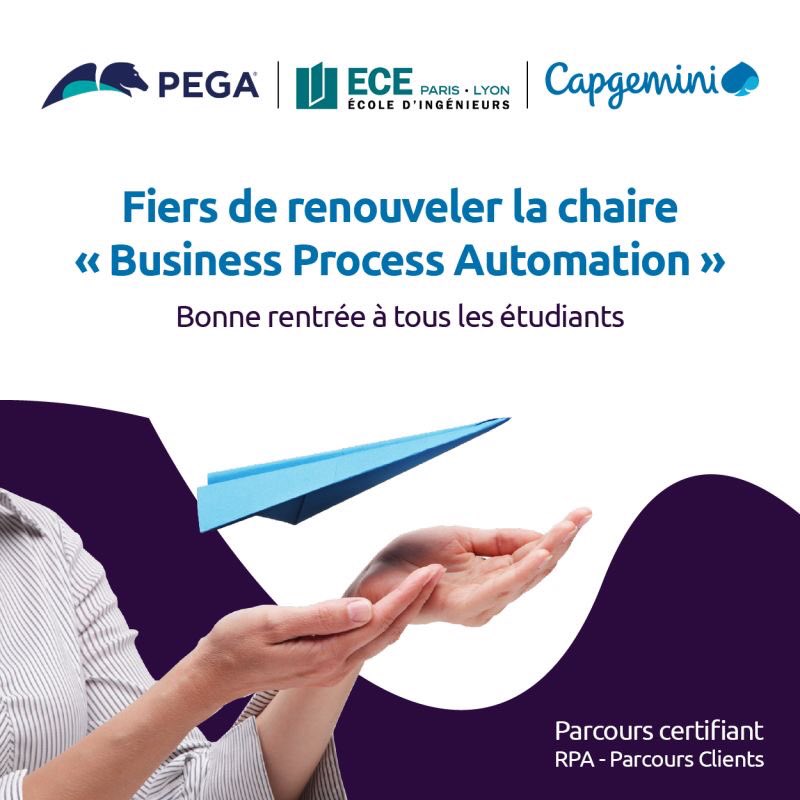 claire leblond (@cleblond) on Twitter photo Succès de la 1ère année <a href="/capgeminifrance/">Capgeminifrance</a> renouvelle sa chaire “Business Process Automation” avec <a href="/pega/">Pegasystems</a> pour les étudiants de @IngenieursECE 5eme année- 4 mois de cours pour passer 2 certifications #SystemArchitect et #DataScientist Succès de la 1ère année <a href="/capgeminifrance/">Capgeminifrance</a> renouvelle sa chaire “Business Process Automation” avec <a href="/pega/">Pegasystems</a> pour les étudiants de @IngenieursECE 5eme année- 4 mois de cours pour passer 2 certifications #SystemArchitect et #DataScientist
