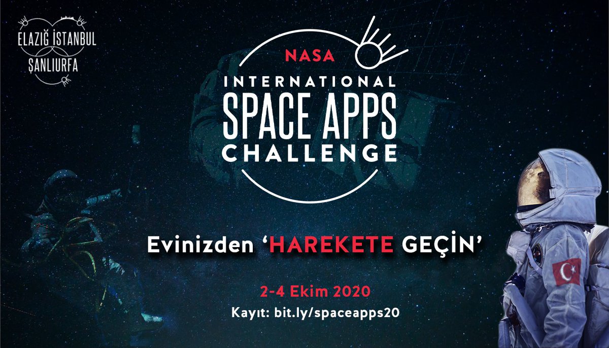 BKAta2Coding's tweet photo. 👩🚀#NASA'nın düzenlediği 🪐#SpaceApps Challenge'ı için biz de harekete geçtik! 🛰️Uzay çalışmalarında verilen zorluklara alternatif çözüm önerileri sunabilmek için biz de varız! #codingBK #Ata2BKCoding #SpaceAppsTurkey #sınırlarınötesinde #Hackathon2020 #JAXA
@sacturkey @SpaceApps https://t.co/hXCLOERItH