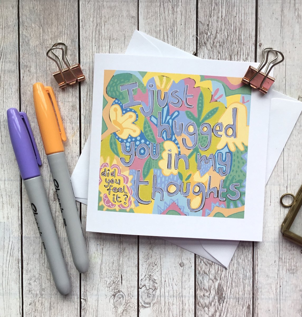 buck_lj's tweet image. Hug Card - Virtual Hug - Thinking Of You - Missing You Card - Friendship Card - Card For Best Friend - Family Card - Colourful Hug Quote. tuppu.net/90f3bf6d #Slumbermonkey #Etsy #FriendshipCard