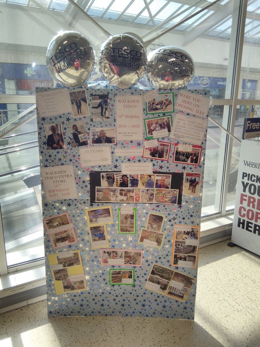 Walkden Tesco 10 th birthday staff treats <a href="/GaryAshton68/">Gary Ashton</a>  <a href="/Tesco/">Tesco</a>  #fun
