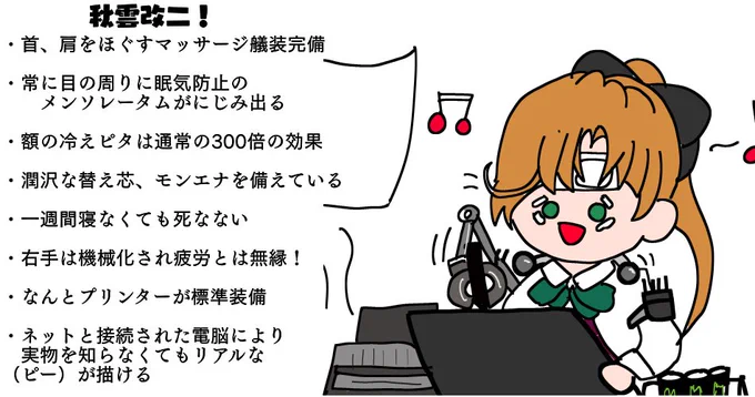 ぼくの考えた最強の秋雲改二 