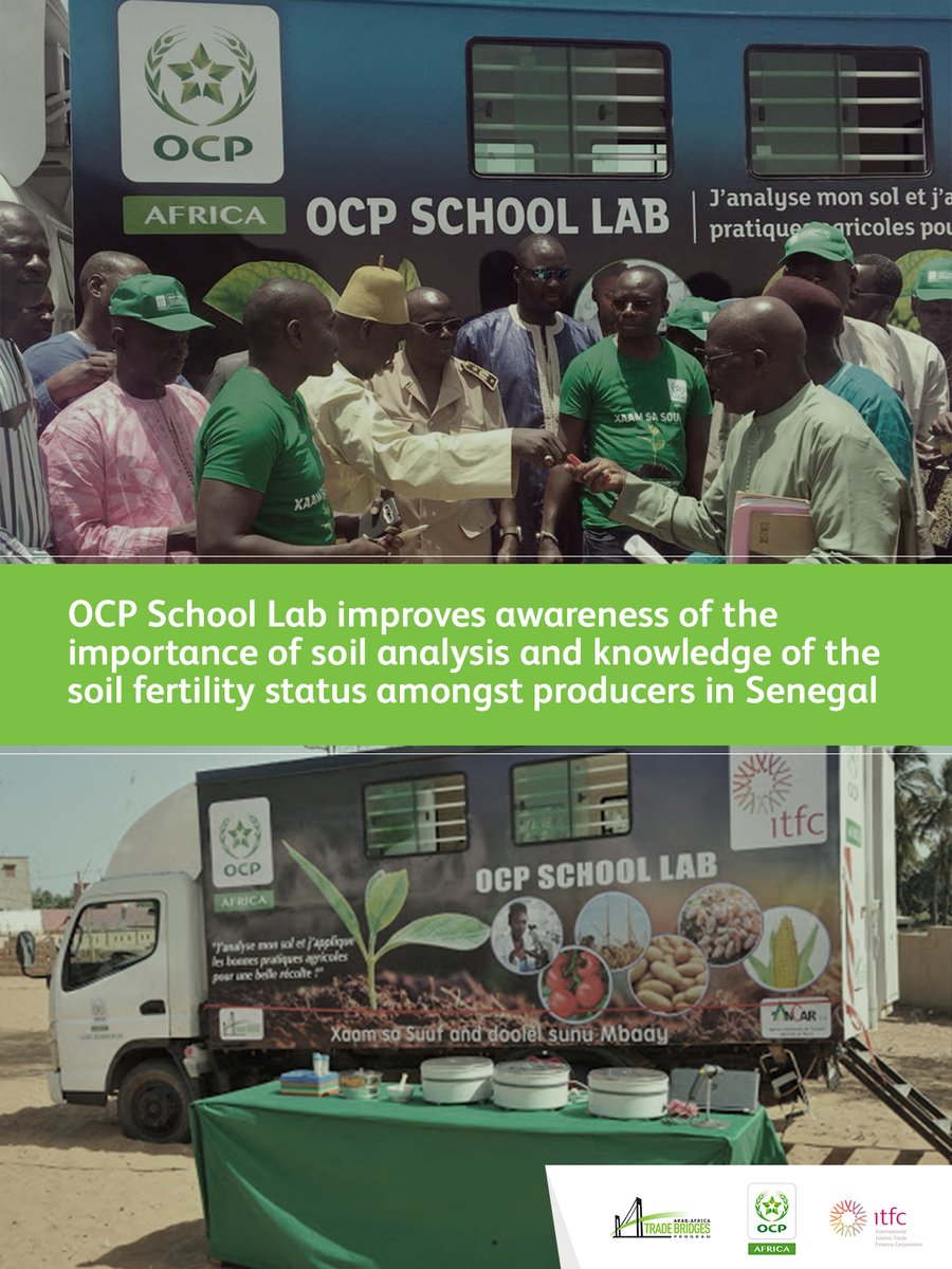 Designed to help small rural producers improve their productivity, the OCP School Lab has positioned agriculture a sustainable business amongst 4,833 local producers by raising awareness of the importance of soil fertility status. @OCP_Africa 

#ITFCImpact #OCPSchoolLab
