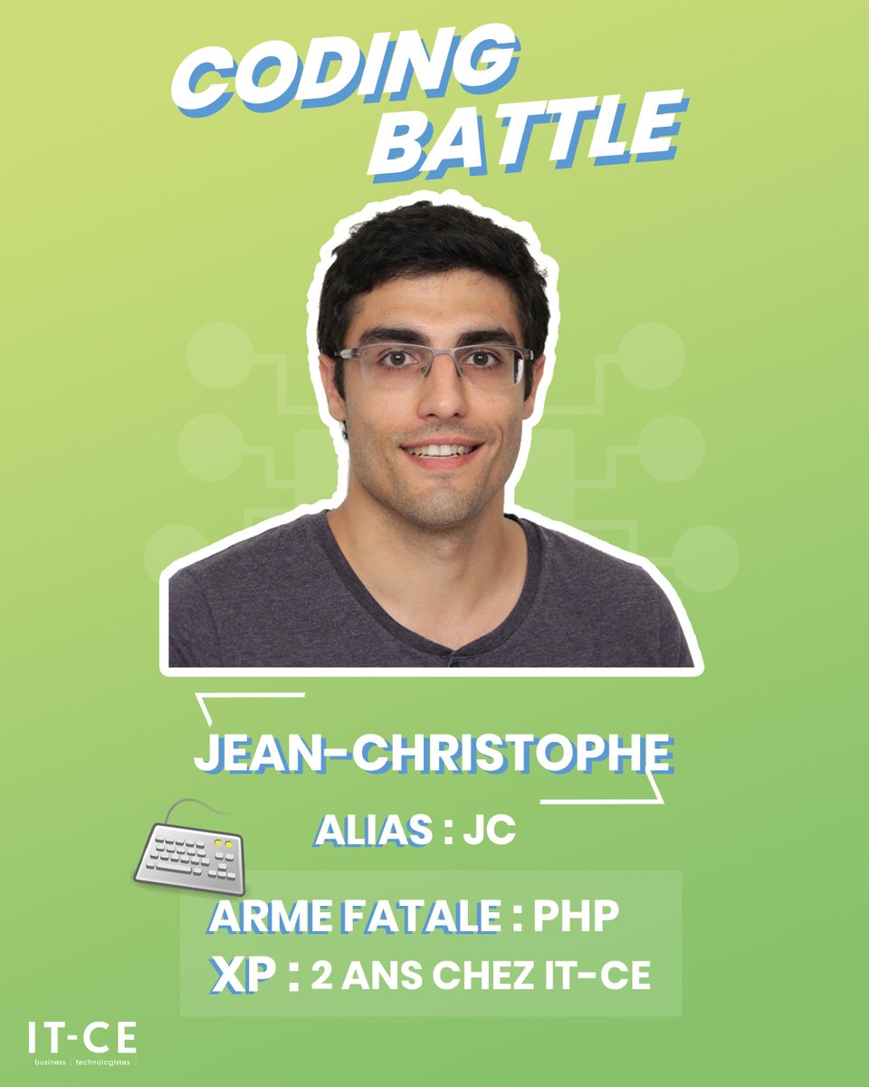 ITCaisseEpargne's tweet image. 3,2,1... PLAY ⌨ Notre team de champions se prépare pour la Coding Battle !
Choisissez votre joueur préféré parmi les premières cartes pour le soutenir le 6 octobre 💪
#CodingBattle avec @InformatiqueBP, BPCE SA et ISOGRAD