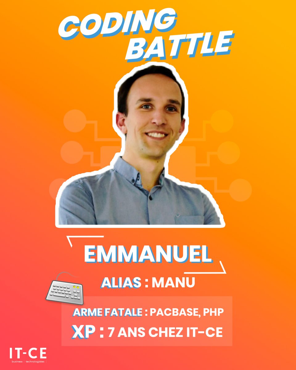 ITCaisseEpargne's tweet image. 3,2,1... PLAY ⌨ Notre team de champions se prépare pour la Coding Battle !
Choisissez votre joueur préféré parmi les premières cartes pour le soutenir le 6 octobre 💪
#CodingBattle avec @InformatiqueBP, BPCE SA et ISOGRAD